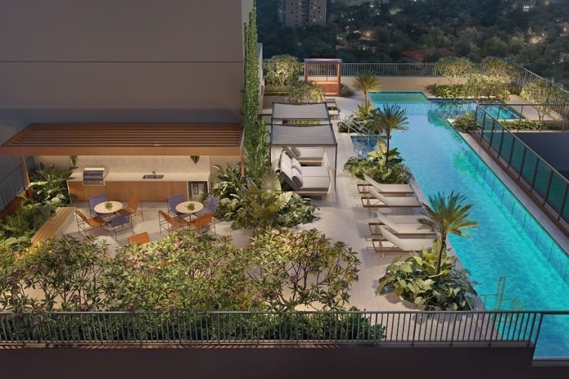 CHRONOS PINHEIROS - PISCINA VISTA AÉREA